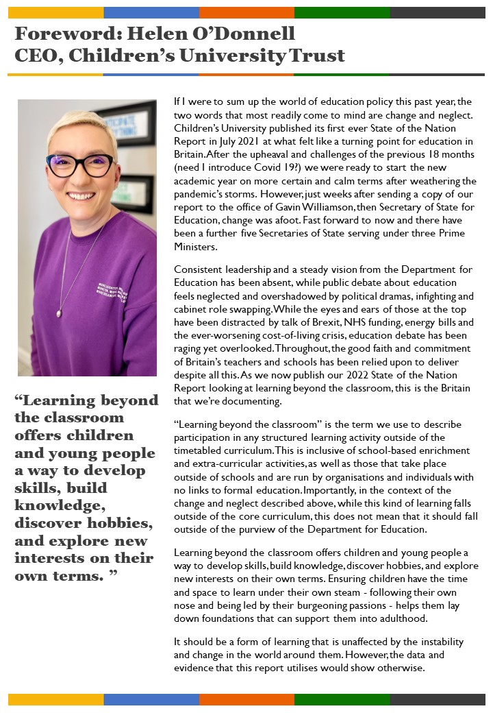 State of the Nation Children's University